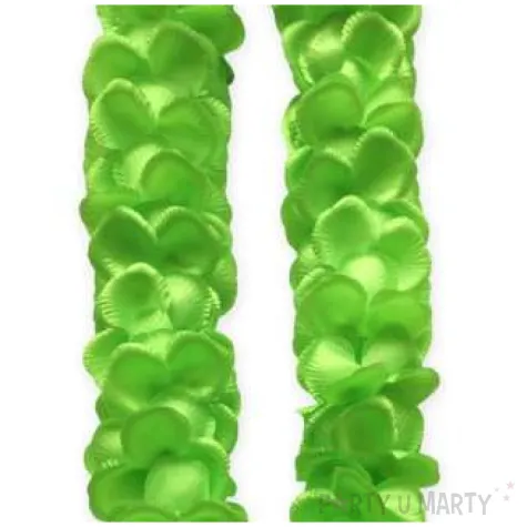 naszyjnik hawajski satynowy zielony godan 120 cm