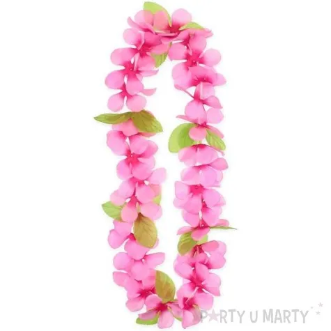 naszyjnik hawajski wiosenny rozowy godan 120 cm