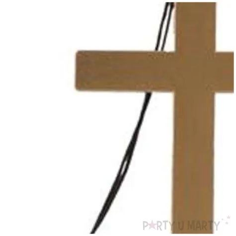 naszyjnik krzyz ksiedza brazowy boland 24 cm