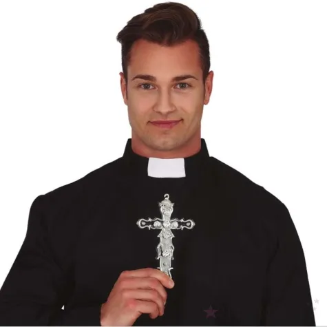 naszyjnik krzyz srebrny guirca 15 cm