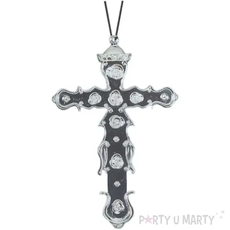 naszyjnik krzyz srebrny guirca 15 cm