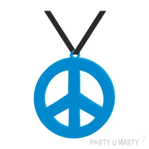 naszyjnik pacyfka classic niebieska 7 cm