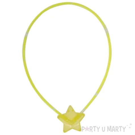 naszyjnik swietlik neon zolty arpex