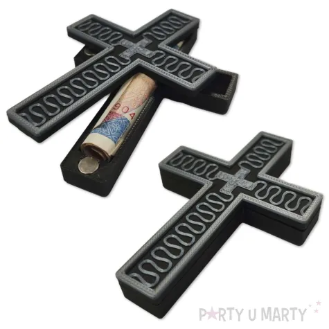 naszyjnik z rzemykiem krzyzyk thanosa squid game na magnesy partyumarty pl