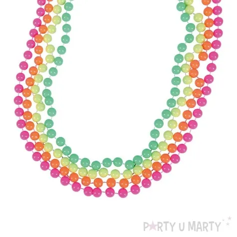 naszyjniki korale neon fyasa 4 szt