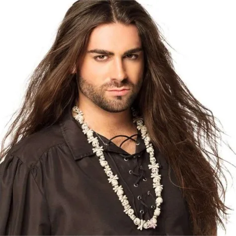 naszyjnk czaszki i kosci bezowy boland 60 cm