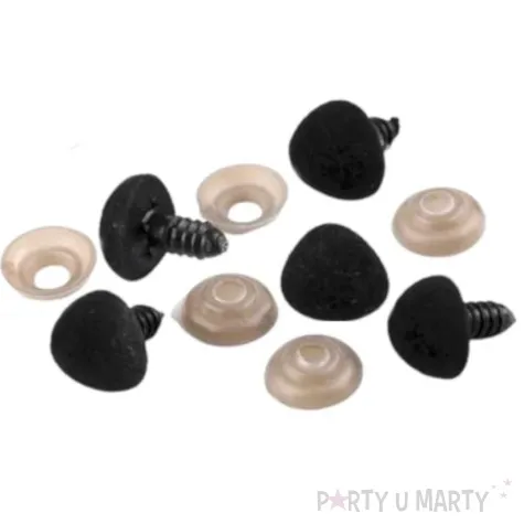 noski bezpieczne aksamitne czarne stoklasa 14x15 mm 5 szt