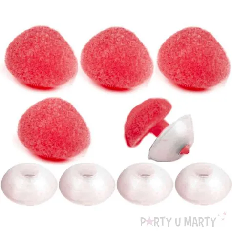 noski bezpieczne aksamitne czerwone stoklasa 11x14 mm 5 szt