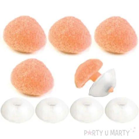 noski bezpieczne aksamitne pudrowy stoklasa 11x14 mm 5 szt