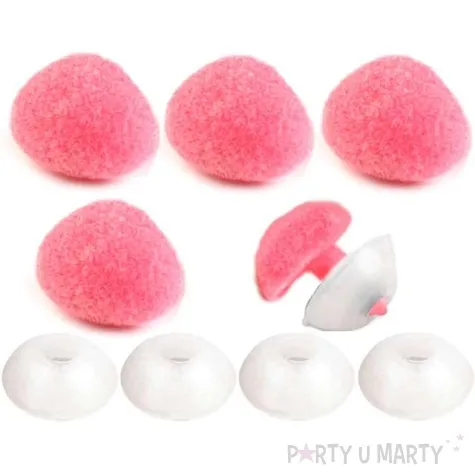 noski bezpieczne aksamitne rozowe stoklasa 11x14 mm 5 szt