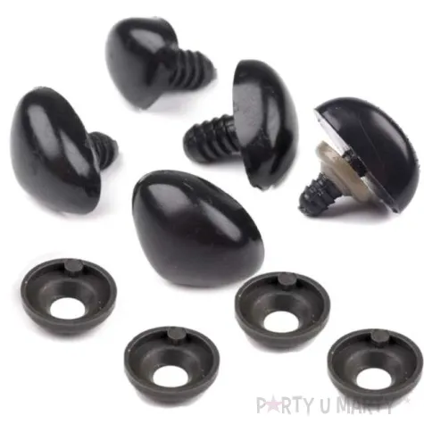 noski bezpieczne okragle czarne stoklasa 15x20 mm 5 szt