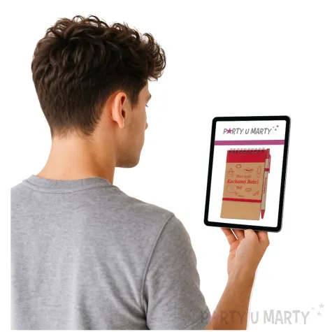 notes z olowkiem eko babcia czerwony giftmania