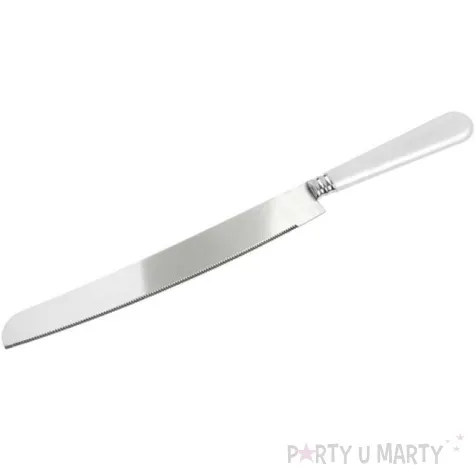 noz i lopatka do ciasta classic srebrny partydeco 2 szt