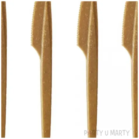 noze plastikowe biokompozyt brazowe ravi 6 szt