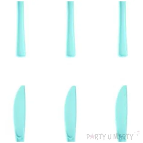 noze plastikowe classic blekitne partypal 10 szt