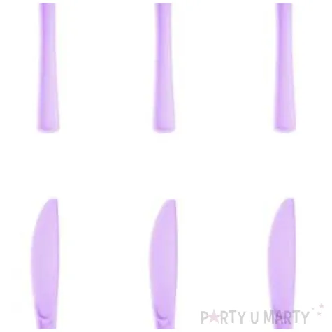 noze plastikowe classic fioletowe partypal 10 szt