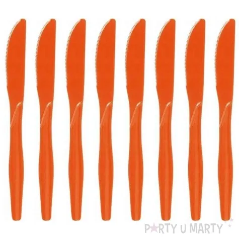 noze plastikowe classic godan pomaranczowe 16 5 cm 8 szt