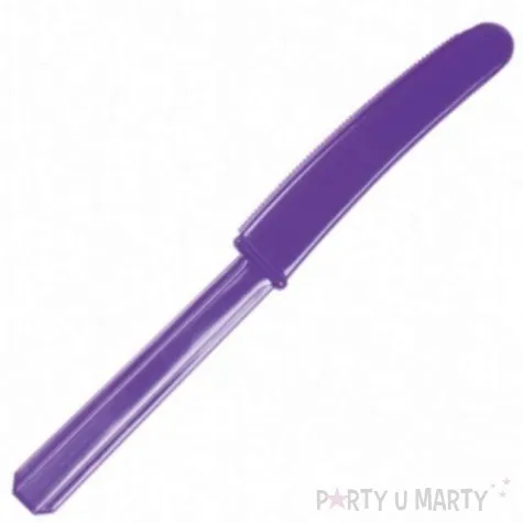 noze plastikowe fioletowe amscan 17 cm 10 szt