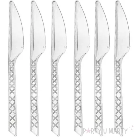 noze plastikowe medium transparentne godan 24 szt