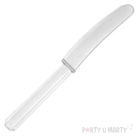 noze plastikowe przezroczyste amscan 17 cm 10 szt