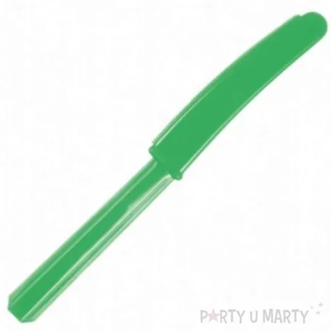 noze plastikowe zielone amscan 17 cm 10 szt