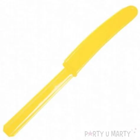 noze plastikowe zolte amscan 17 cm 10 szt