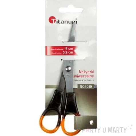 nozyczki classic brazowe titanum 14 cm