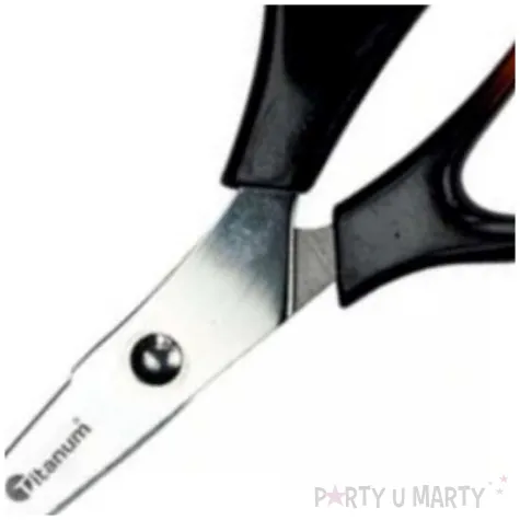 nozyczki ergonomiczne brazowe titanum 17 5 cm