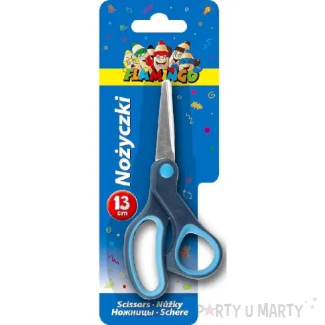 nozyczki ergonomiczne niebieskie titanum 13 cm