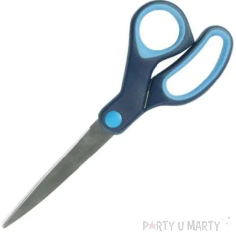 nozyczki ergonomiczne niebieskie titanum 20 cm