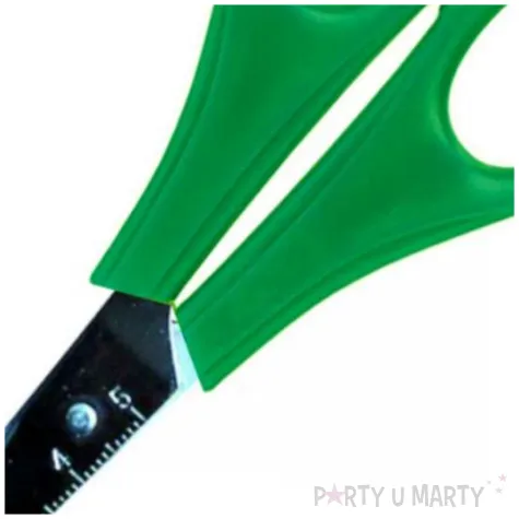 nozyczki szkolne z podzialka zielone fun joy 13 cm