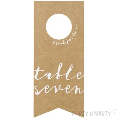 numery na stol zawieszki classic 10szt partydeco