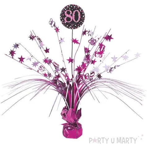 obciaznik do balonow bukiet 80 urodziny amscan rozowy 250 g