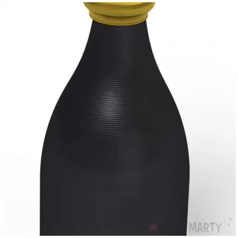 obciaznik do balonow butelka szampana czarny 120g