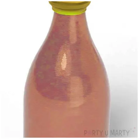 obciaznik do balonow butelka szampana rozowe zloto 120g