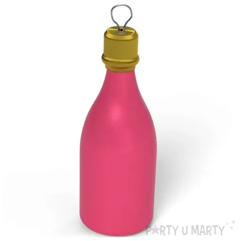 obciaznik do balonow butelka szampana rozowy 120g