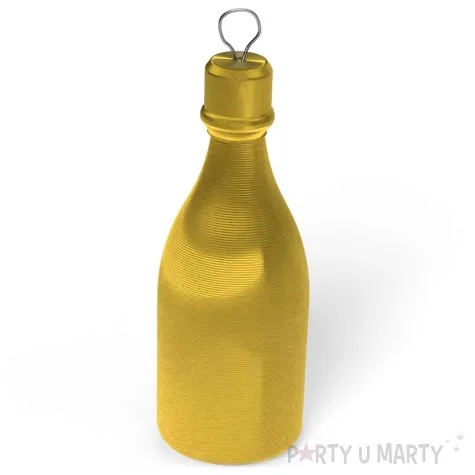 obciaznik do balonow butelka szampana zloty 120g