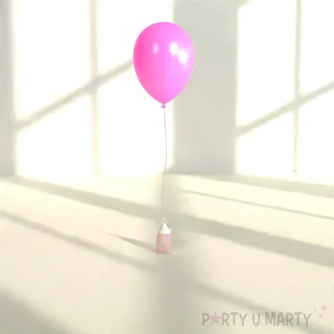 obciaznik do balonow butelka ze smoczkiem rozowe zloto 80 g