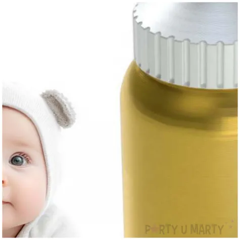 obciaznik do balonow butelka ze smoczkiem zloty 80 g