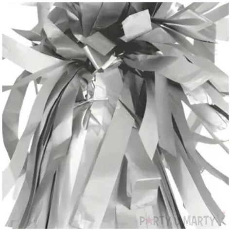 obciaznik do balonow ciezarek foliowy dekoracja na urodziny srebrny pastelowy 130 g 4 szt