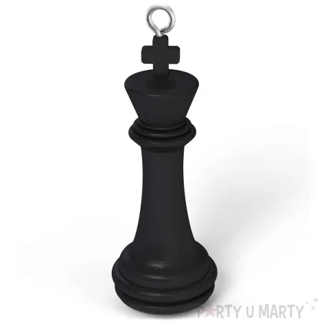 obciaznik do balonow figura szachowa krol czarny 100g