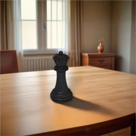 obciaznik do balonow figura szachowa krolowa czarny 100g