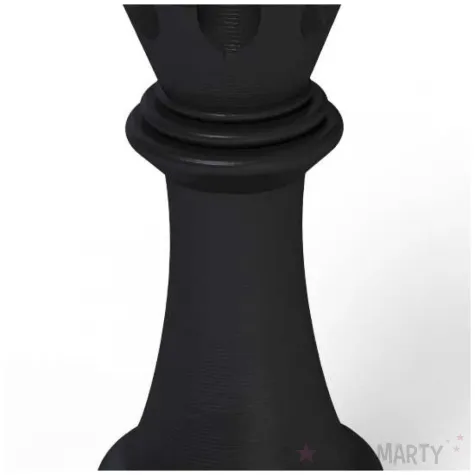 obciaznik do balonow figura szachowa krolowa czarny 100g