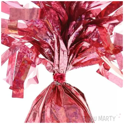 obciaznik do balonow foliowy holograficzny rozowo zloty godan 145g