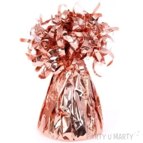 obciaznik do balonow foliowy rozowe zloto oaktree