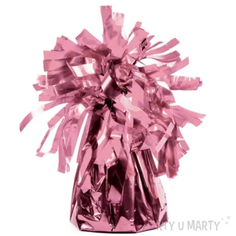 obciaznik do balonow foliowy rozowe zloto partydeco 4 szt