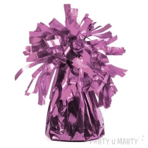 obciaznik do balonow foliowy rozowy jasny partydeco 4 szt