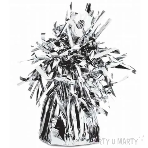 obciaznik do balonow foliowy srebrny qualatex