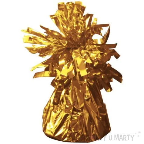 obciaznik do balonow foliowy zloty folat