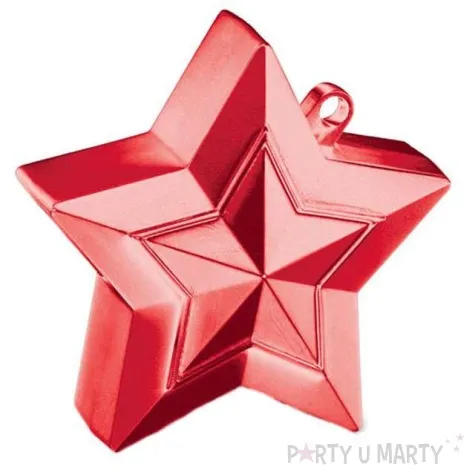 obciaznik do balonow gwiazda czerwony qualatex 150 g